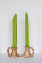 Load image into Gallery viewer, Celery Beeswax Taper Candles