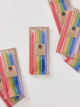 Load image into Gallery viewer, Rainbow Hand-dipped Pure Beeswax Birthday