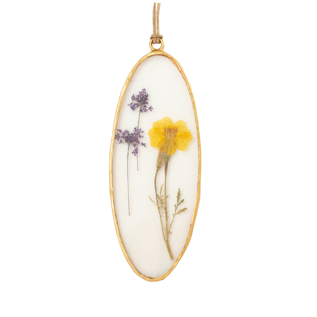 Marigold Floral Pendant