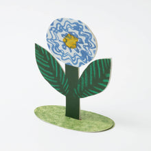 Load image into Gallery viewer, Blue Flower Stand-Up Card