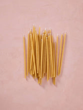 Load image into Gallery viewer, Natural Hand-dipped Beeswax Birthday Candles