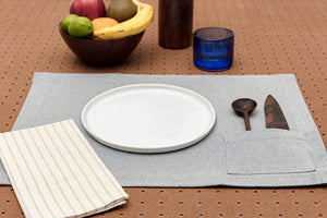 Blue Placemats with Pocket Set