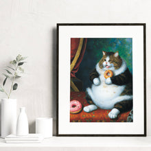 Load image into Gallery viewer, Donut Cat Print
