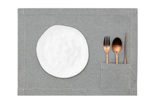 Load image into Gallery viewer, Blue Placemats with Pocket Set
