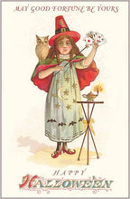 Load image into Gallery viewer, Good Fortune To You This Halloween Postcard
