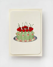 Load image into Gallery viewer, Chartreuse Cream Blancmange Greeting Card
