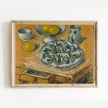 Load image into Gallery viewer, Still Life with Oysters Art Print
