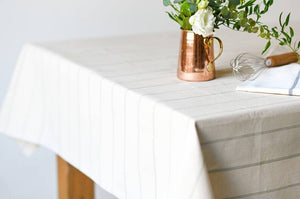 Simple English Stripe Tablecloth