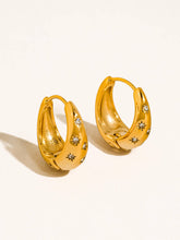 Load image into Gallery viewer, Sol Star Hoop Earring
