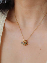 Load image into Gallery viewer, Rena Five Stone Charm Necklace
