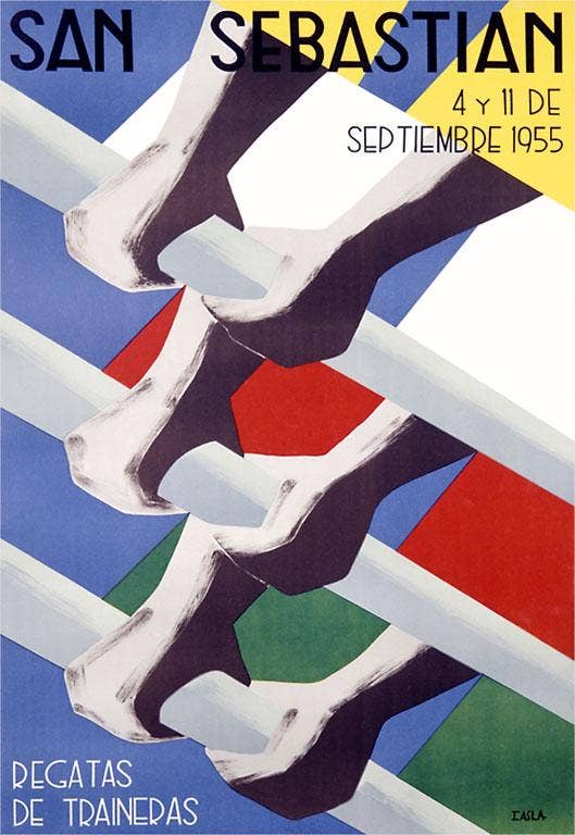 San Sebastian Rowing Regatta Poster Print