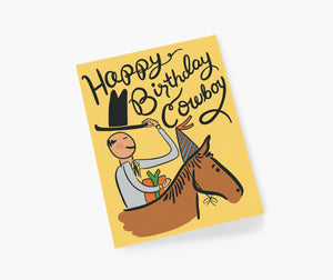 Birthday Cowboy Greeting Card