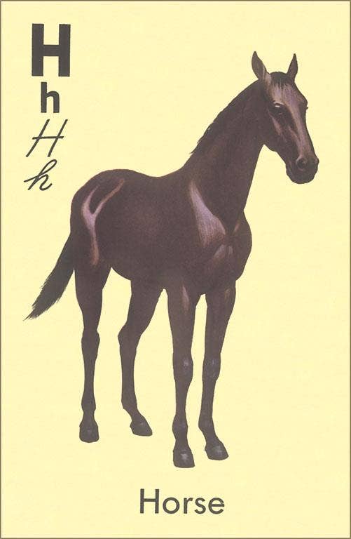 H is for Horse Print