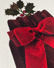 Load image into Gallery viewer, Christmas Plum Pudding with Red Bow Card
