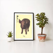 Load image into Gallery viewer, P is for Pig Print
