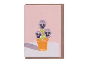 Pansies Greeting Card
