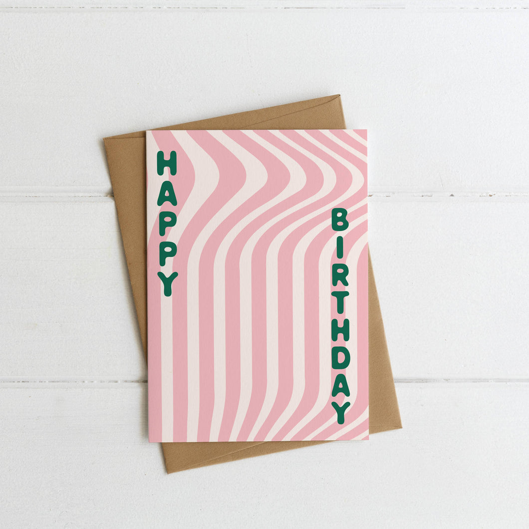 Wiggly Happy Birthday Card