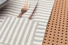 Load image into Gallery viewer, Striped Placemats with Pocket Set
