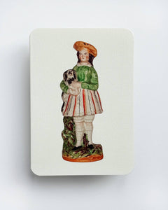 The Girl & Dog Greeting Card