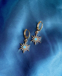 Star Huggie Hoop Earrings