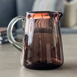 Tamarind Handblown Glass Pitcher