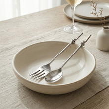 Load image into Gallery viewer, Knotted Silver Serving Set
