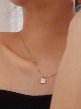 Load image into Gallery viewer, Felicity Shell Square Necklace
