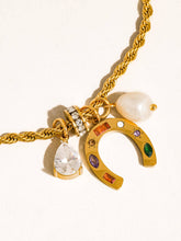 Load image into Gallery viewer, Horseshoe Charm Necklace
