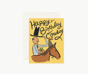 Birthday Cowboy Greeting Card
