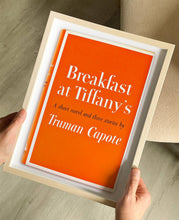 Load image into Gallery viewer, Breakfast at Tiffany&#39;s Book Cover Print
