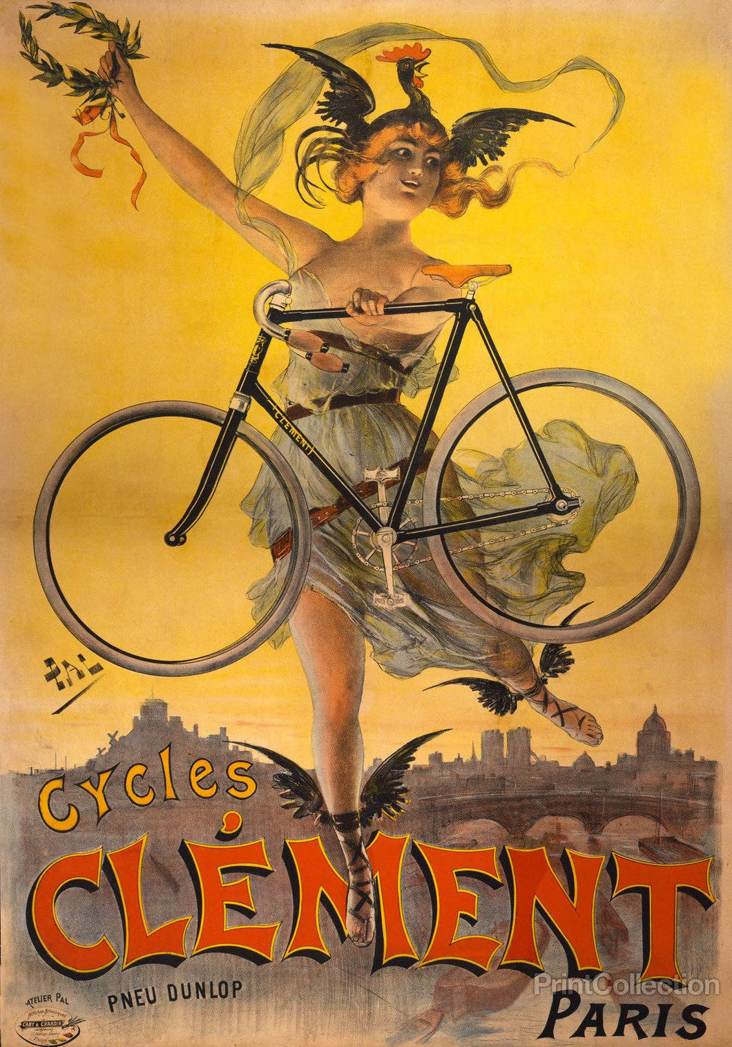 Cycles Clément Paris Art Print Print