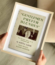 Load image into Gallery viewer, Gentlemen Prefer Blondes Book Cover Print
