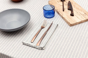 Cotton Striped Tablecloth
