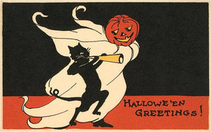 Halloween Greetings Postcard
