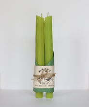 Load image into Gallery viewer, Celery Beeswax Taper Candles
