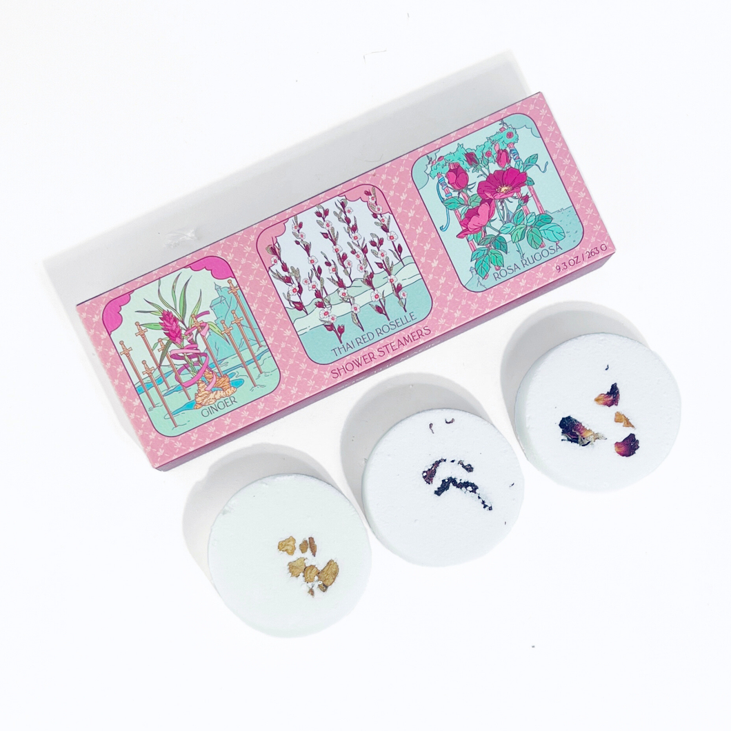 Floral Shower Steamer Set
