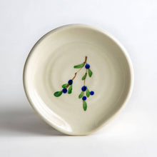 Load image into Gallery viewer, Fruit + Floral Handcrafted Stoneware Spoon Rest
