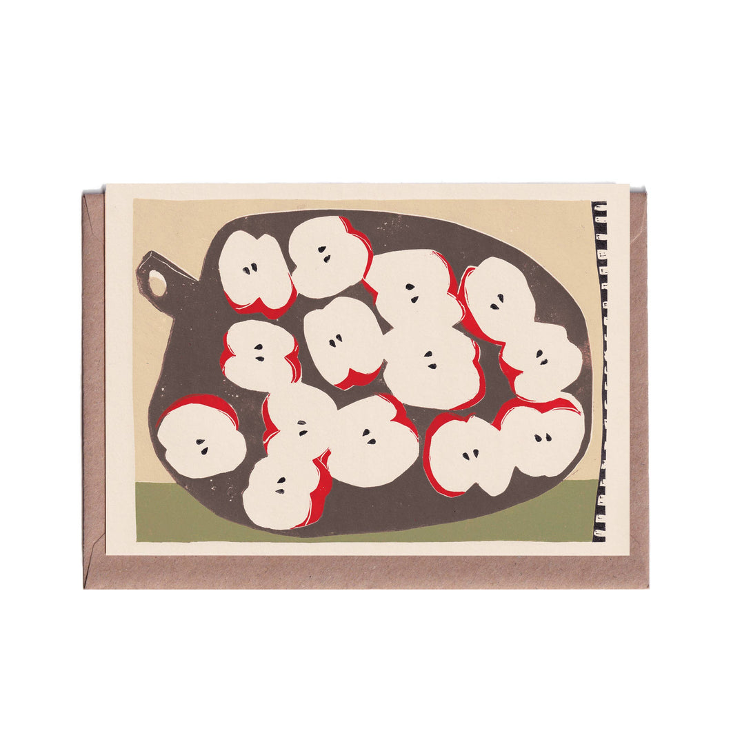 Apple Halves Greeting Card
