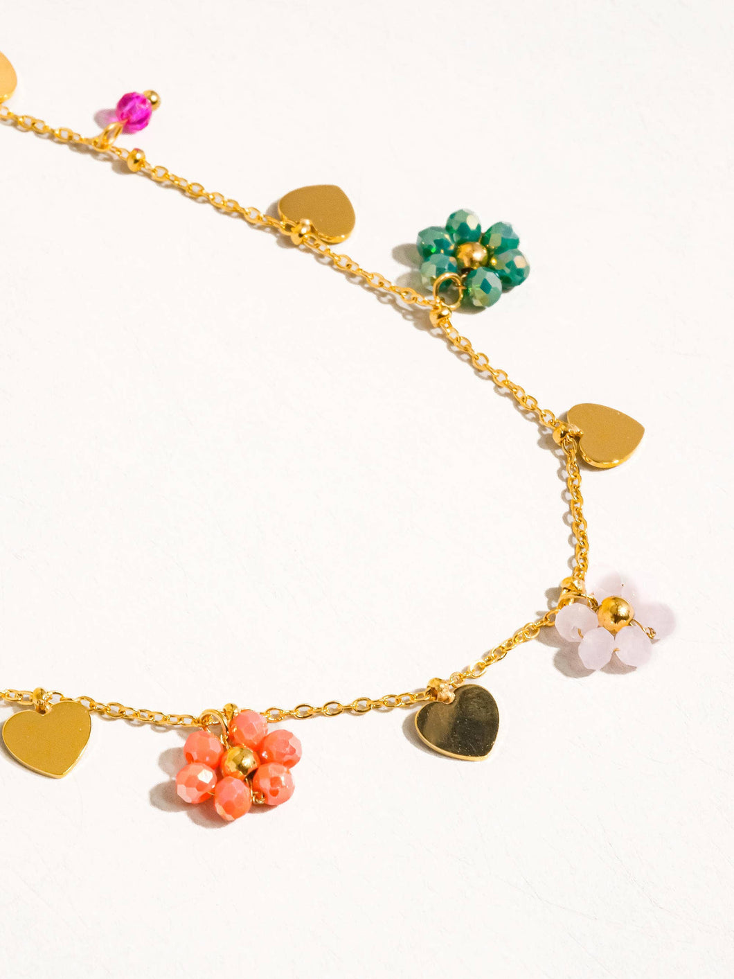 Flower & Hearts Necklace