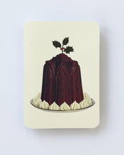 Load image into Gallery viewer, Christmas Plum Pudding with Holly Card
