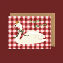 Load image into Gallery viewer, Holiday Swan Card
