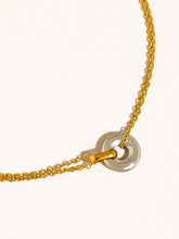 Load image into Gallery viewer, Trixie Two Tone Circle Necklace
