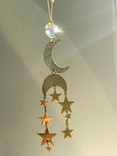 Load image into Gallery viewer, Moon and Stars Sun Catcher
