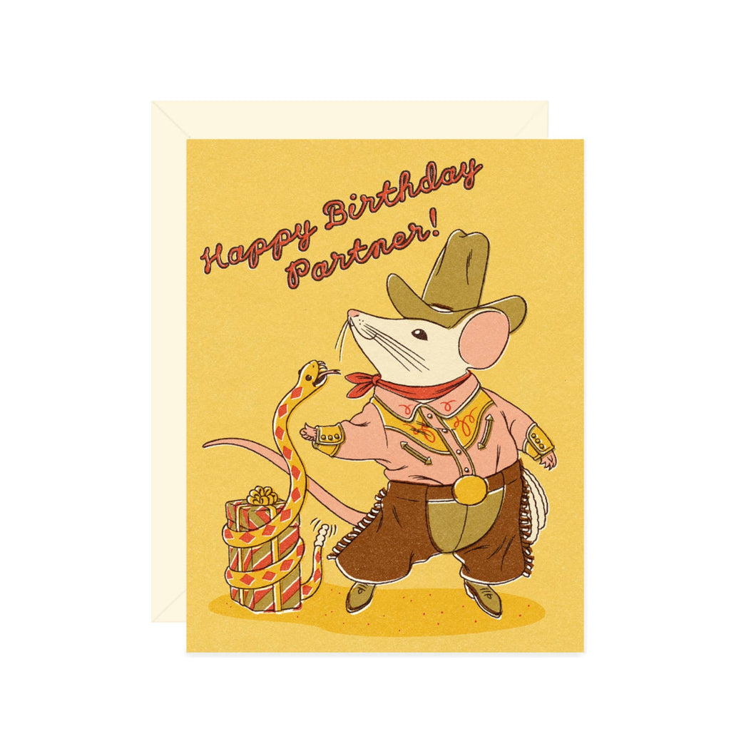 Happy Birthday Partner Card