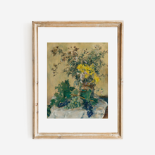 Load image into Gallery viewer, Still Life with Flowers and Grapes Antique Art Print
