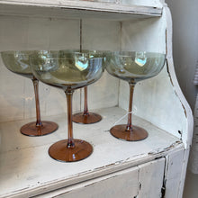 Load image into Gallery viewer, Smoke + Amber Coupe Glass Set
