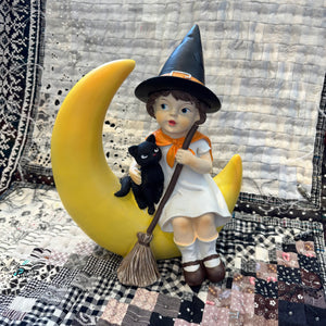 Girl, Cat + The Moon