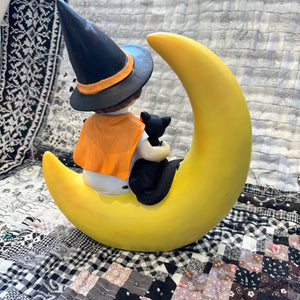 Girl, Cat + The Moon