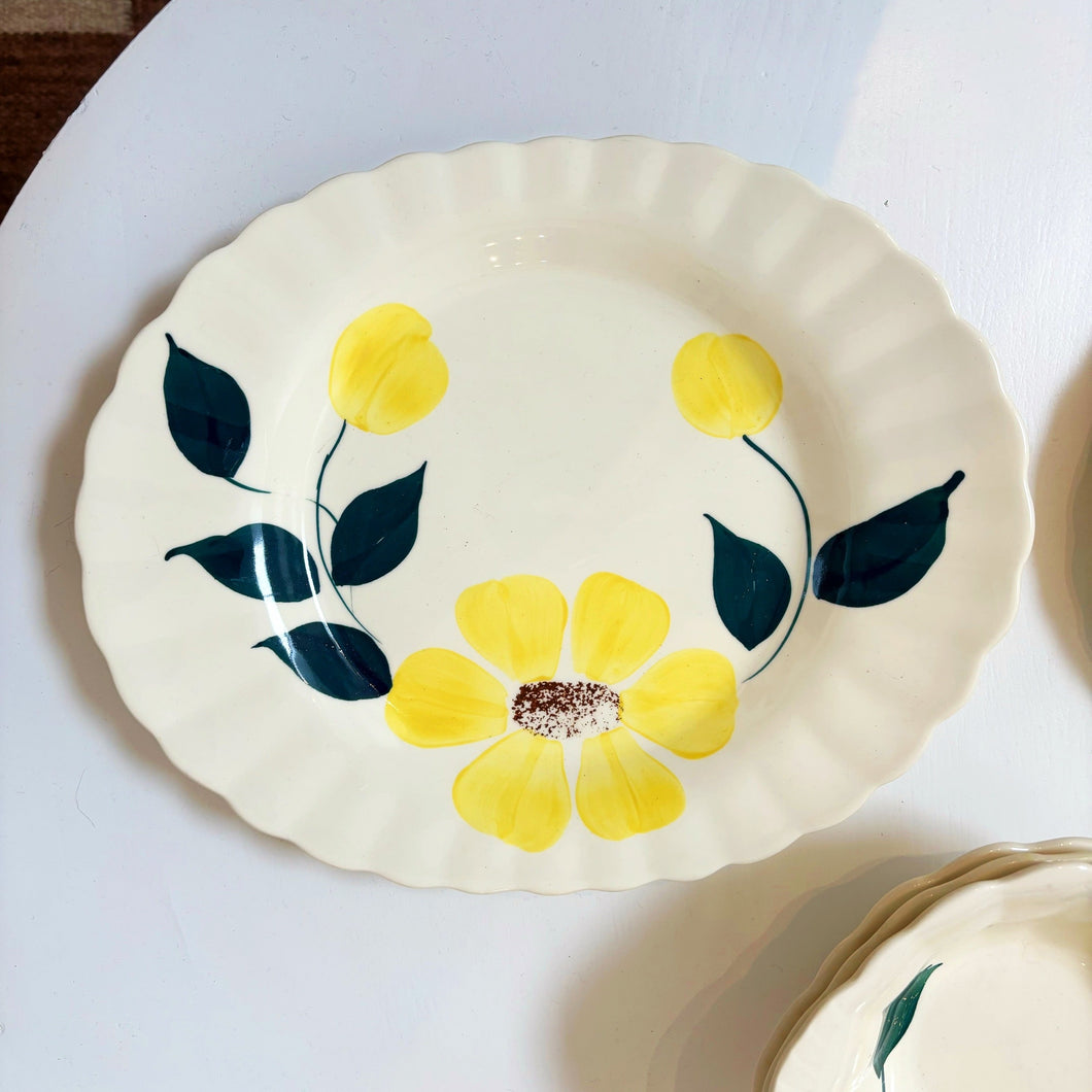 Yellow Blue Ridge Platter