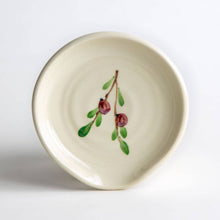 Load image into Gallery viewer, Fruit + Floral Handcrafted Stoneware Spoon Rest
